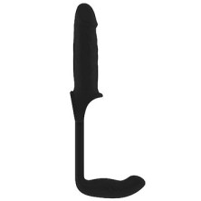 Shots Toys Sono Stretchy Penis Extension and Plug №34, черная