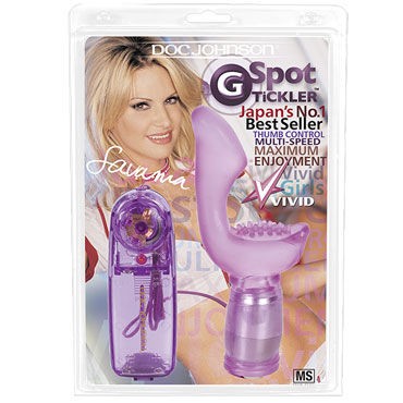 Doc Johnson Vivid G-Spot Tickler Savanna, фиолетовый