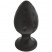 White Label Силиконовая анальная пробка Капли M, черная