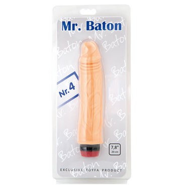 Toyfa Mr.Baton №4, вибратор, 20 см, телесный
