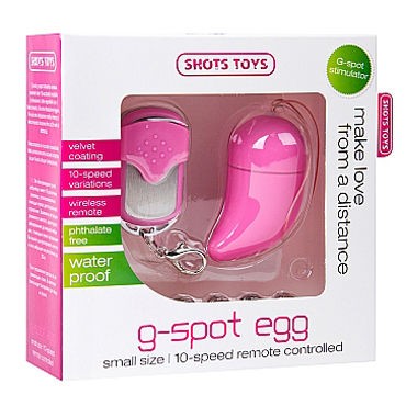 Shots Toys Vibrating G-spot Egg Small, розовый