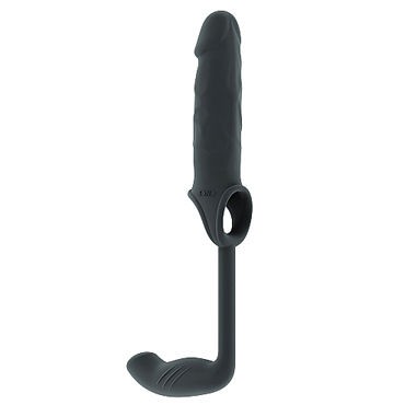 Shots Toys Sono Stretchy Penis Extension and Plug №34, серая