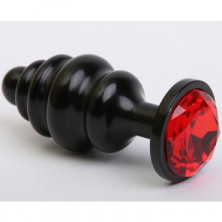 4sexdream Анальная ювелирка Фигурная M, черный/красный