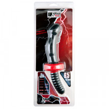 ToyFa Black&Red Анальный вибратор 16.5 см, черный