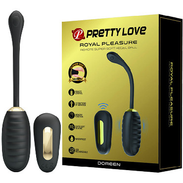 Baile Pretty Love Royal Pleasure Remote Super Soft Kegel Ball, черный