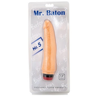 Toyfa Mr.Baton №5, вибратор, 20 см, телесный