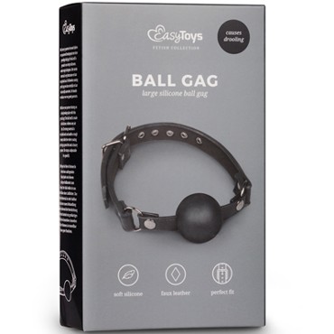 Easytoys Ball Gag With Large Silicone Ball, черный