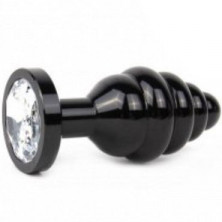 4sexdream Анальная ювелирка Фигурная M, черный/прозрачный