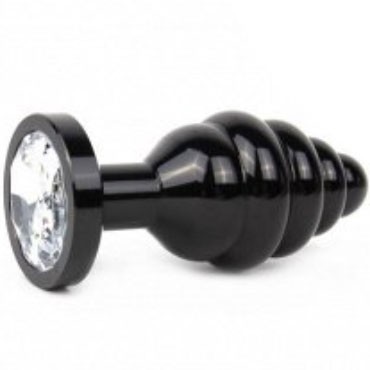 4sexdream Анальная ювелирка Фигурная M, черный/прозрачный