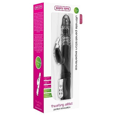 Shots Toys Thrusting Rabbit, черный