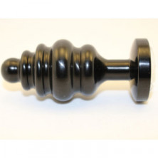 4sexdream Пробка металл фигурная со стразом S, черный/прозрачный