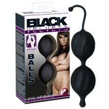 You2Toys Black Velvets Silicone Balls Ребристые