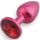 Play Secrets Rosebud Butt Plug Small, красный/красный