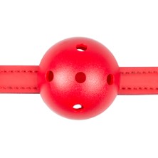 Easytoys Ball Gag With PVC Ball, красно-черный