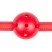 Easytoys Ball Gag With PVC Ball, красно-черный