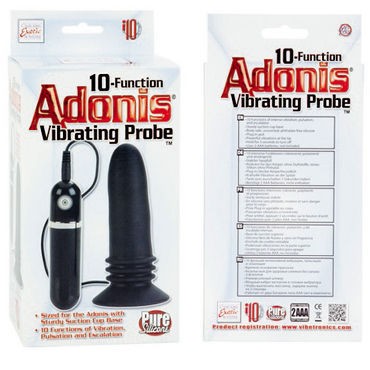 California Exotic 10-Function Adonis Vibrating Probes, черная