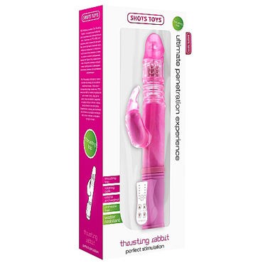Shots Toys Thrusting Rabbit, розовый
