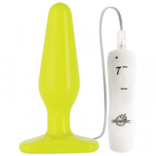 Doc Johnson GLO Vibrating Thick, желтая