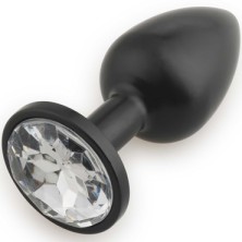 Play Secrets Rosebud Butt Plug Small, черный/прозрачный