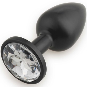 Play Secrets Rosebud Butt Plug Small, черный/прозрачный