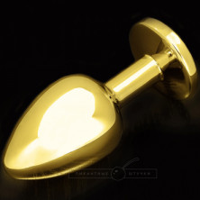 Пикантные штучки Маленькая анальная пробка, золотой/синий