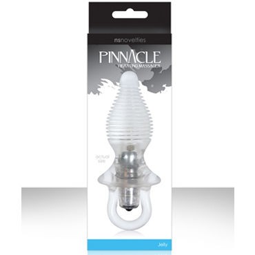 NS Novelties Pinnacle Vibrating Pleasure Plug, прозрачный