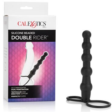 California Exotic Silicone Beaded Double Rider, черный