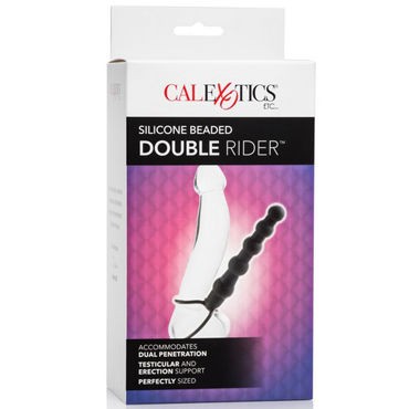 California Exotic Silicone Beaded Double Rider, черный