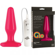 Doc Johnson GLO Vibrating Thick, розовая