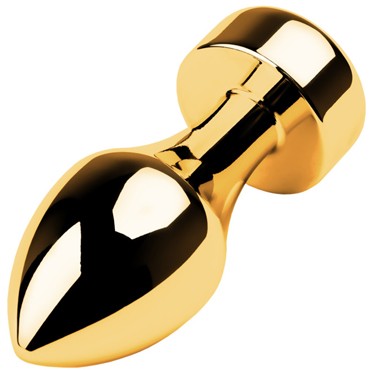 Toyfa Metal Анальная втулка с кристаллом, золотой/красный