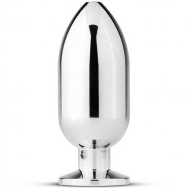 Sinner Big Metal Buttplug, серебристая