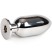 Sinner Big Metal Buttplug, серебристая