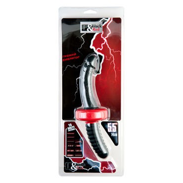 ToyFa Black&Red Реалистичный вибратор 14 см, черный
