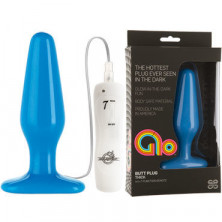 Doc Johnson GLO Vibrating Thick, синяя