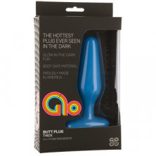 Doc Johnson GLO Vibrating Thick, синяя