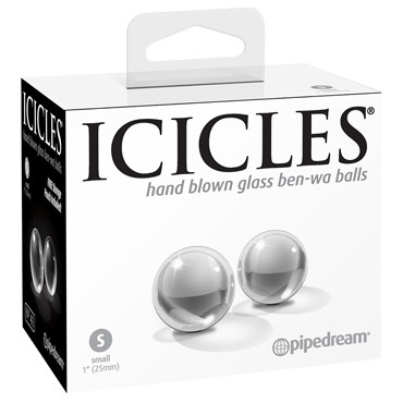 Pipedream Icicles No.41 Glass Ben-Wa Balls Small, прозрачные