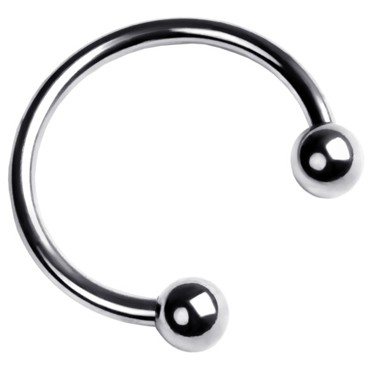 Toyfa Metal Подкова на головку пениса, серебристая