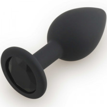 Play Secrets Silicone Butt Plug Small, черный/черный