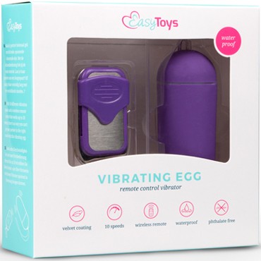 Easytoys Vibration Egg, фиолетовое
