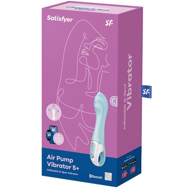 Satisfyer Air Pump Vibrator 5+, синий