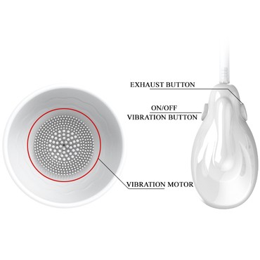 Baile Pretty Love Breast Vibrating Masager, белая