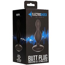 Shots Electroshock E-Stimulation Vibrating Buttplug, черный