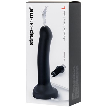 Strap-on-me Silicone Cum Dildo L, черный