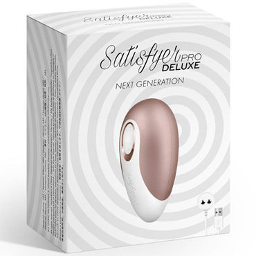 Satisfyer Pro Deluxe Next Generation, бело-золотой