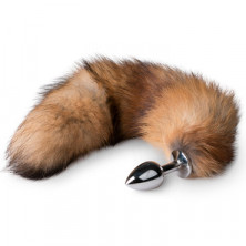 Funny Steel Anal Plug Al Small, серебристый/коричневый