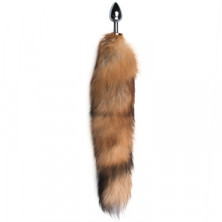 Funny Steel Anal Plug Al Small, серебристый/коричневый