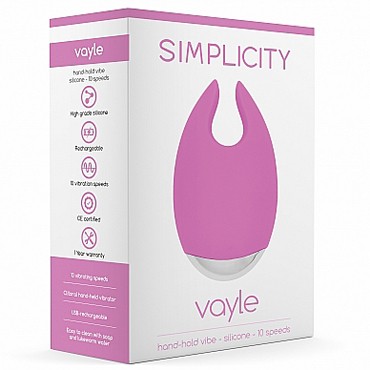 Shots Simplicity Vayle Hand-Hold Vibe, розовый