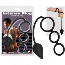 You2Toys Plug-Cock & Ball Rings, черное