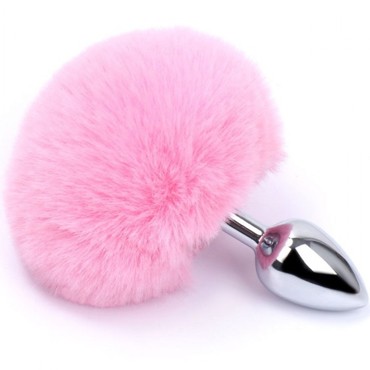 Play Secrets Bunny Tail Plug, серебристый/розовый