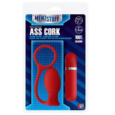 Menzstuff Ass Cork Small, красная